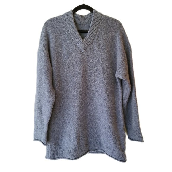 Acne Studios Oversize V-Neck Wool Alpaca Sweater Size S - Picture 4 of 8